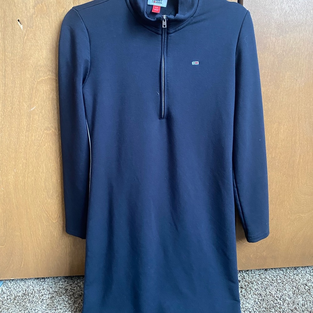 Tommy Hilfiger Tommy Jeans Navy Half-Zip Athletic Dress